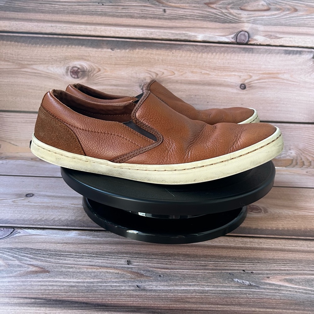 Cole Haan Brown Leather Slip-On Loafers